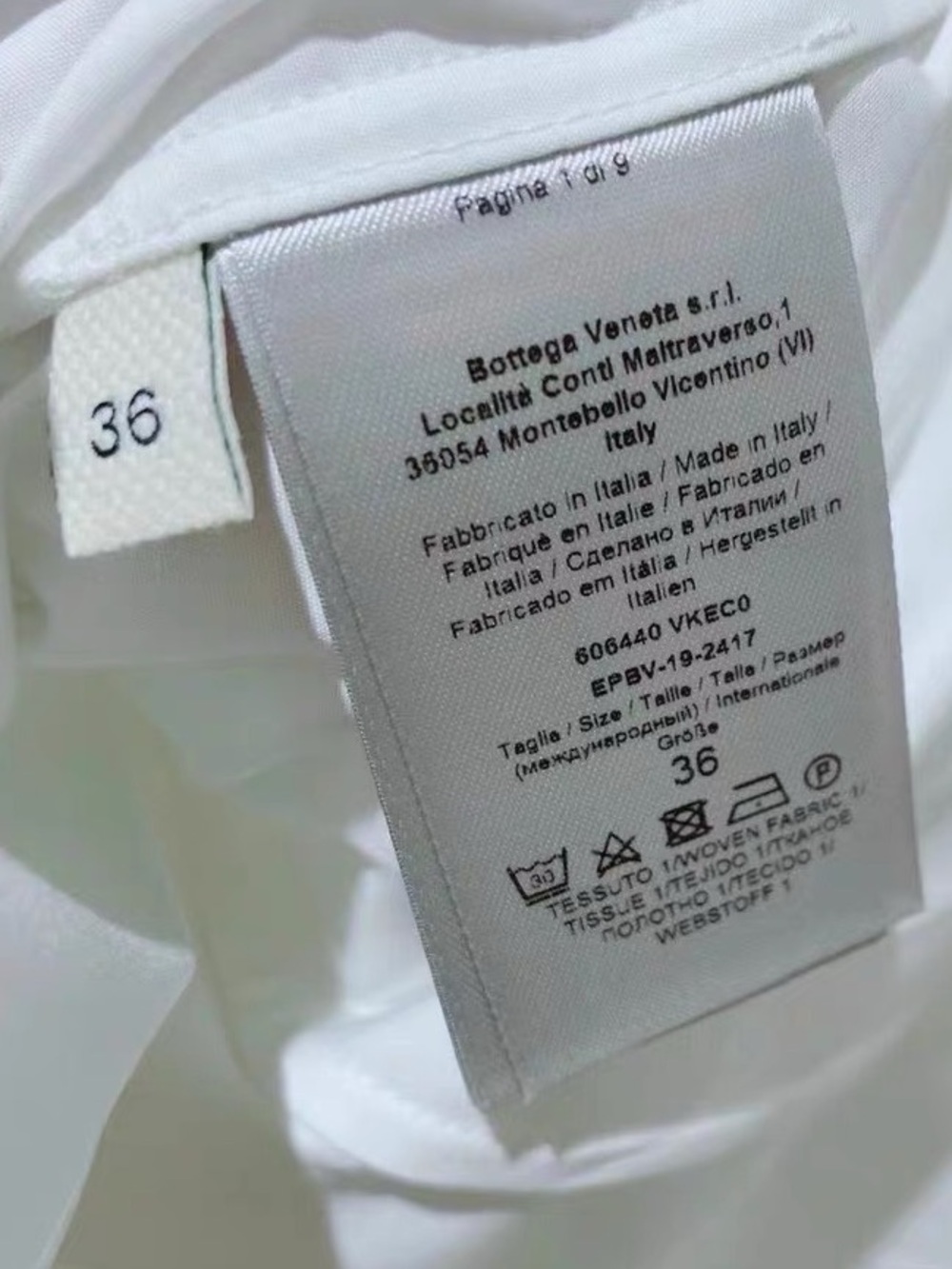 🚩steal Bottega Veneta White Cotton Utility Jacket with Detachable Waist Strap - Picture 5 of 7